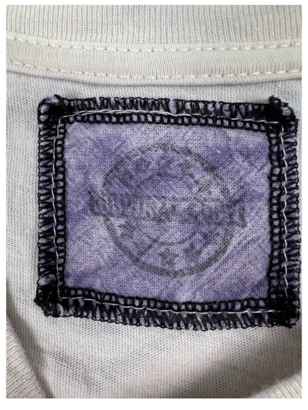 Rick Astley Graphic Tank Top - Cream with Lavender Trim - Picture 4 of 7